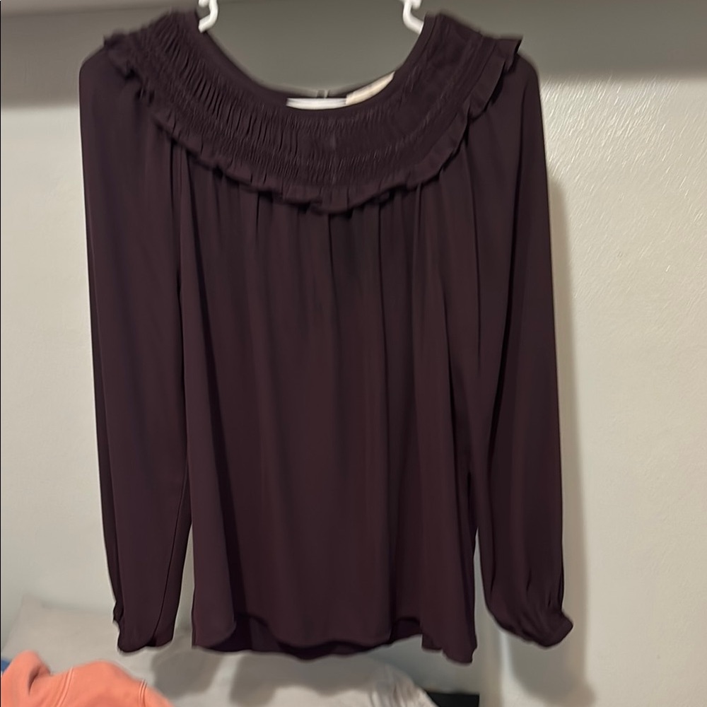 Loft Elegant Plum Blouse